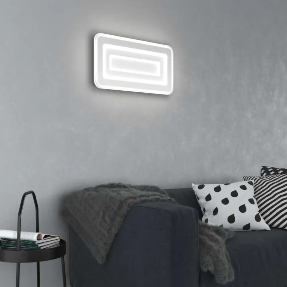 Plafoniere Moderne-Top Light zoom grande plafoniera moderna rettangolare led cct