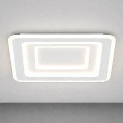 Plafoniere Moderne-Top Light zoom plafoniera moderna bianca per soggiorno led 55w cct