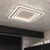 Plafoniere Moderne-Top Light zoom sabbia plafoniera moderna quadrata per soggiorno led 75w cct