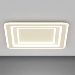 Plafoniere Moderne-Top Light zoom sabbia plafoniera moderna quadrata per soggiorno led 75w cct
