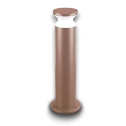 Lampioni Da Giardino-Ideal Lux Torre pt1 h60 lampione da esterno marrone per giardini
