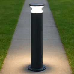 Lampioni Da Giardino-Ideal Lux Torre pt1 h80 lampione da esterno h80 antracite ip44