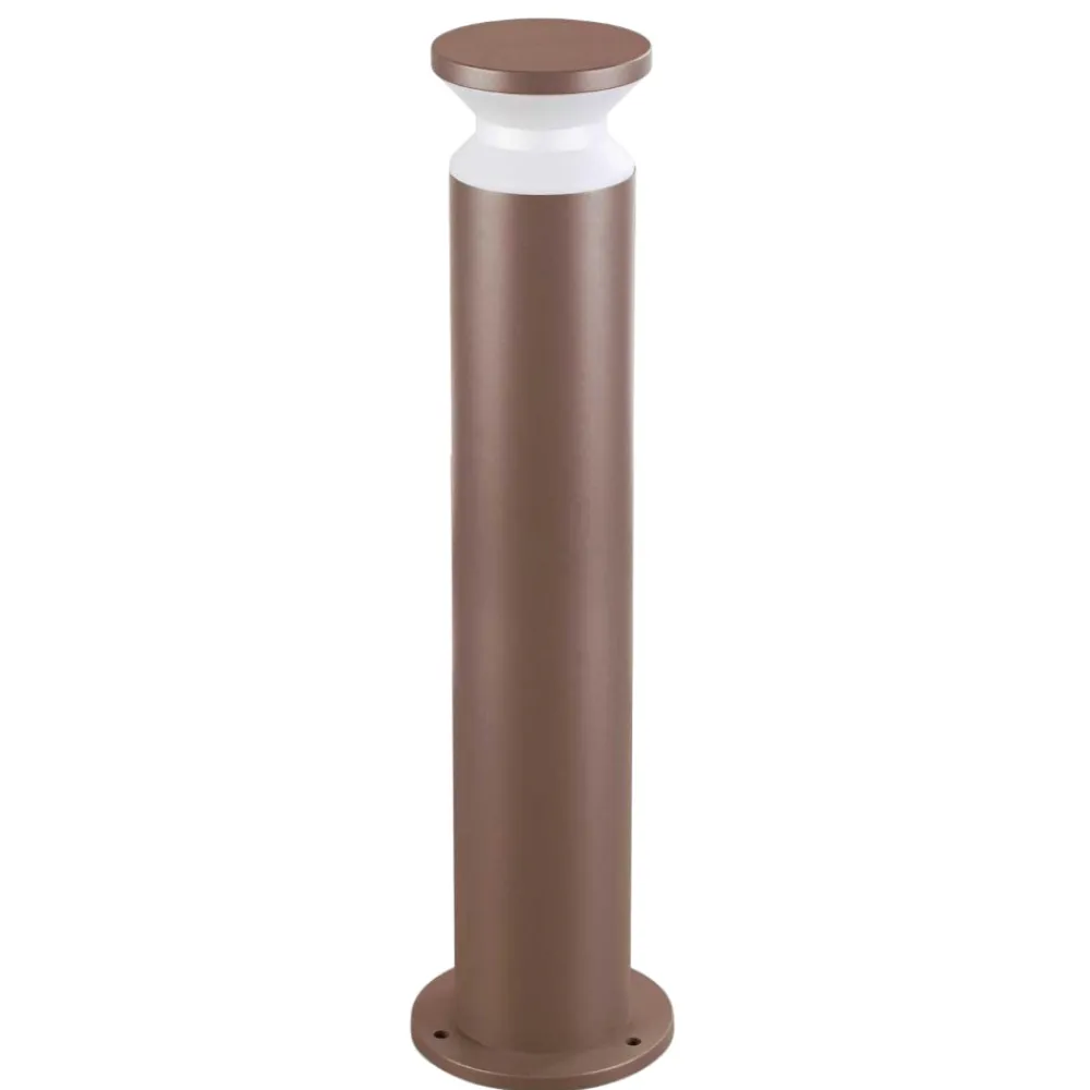 Lampioni Da Giardino-Ideal Lux Torre pt1 h80 lampione da giardino ip65 marrone
