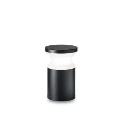 Lampioni Da Giardino-Ideal Lux Torre pt1 lampioncino basso lampione per esterno giardino ip44 nero e27