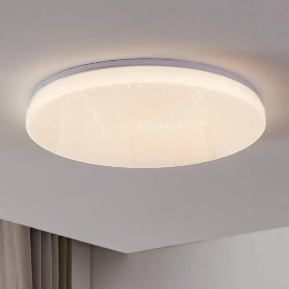 Plafoniere Moderne-Eglo Totari z plafoniera moderna diametro 53 cm led 2700k a 6500k