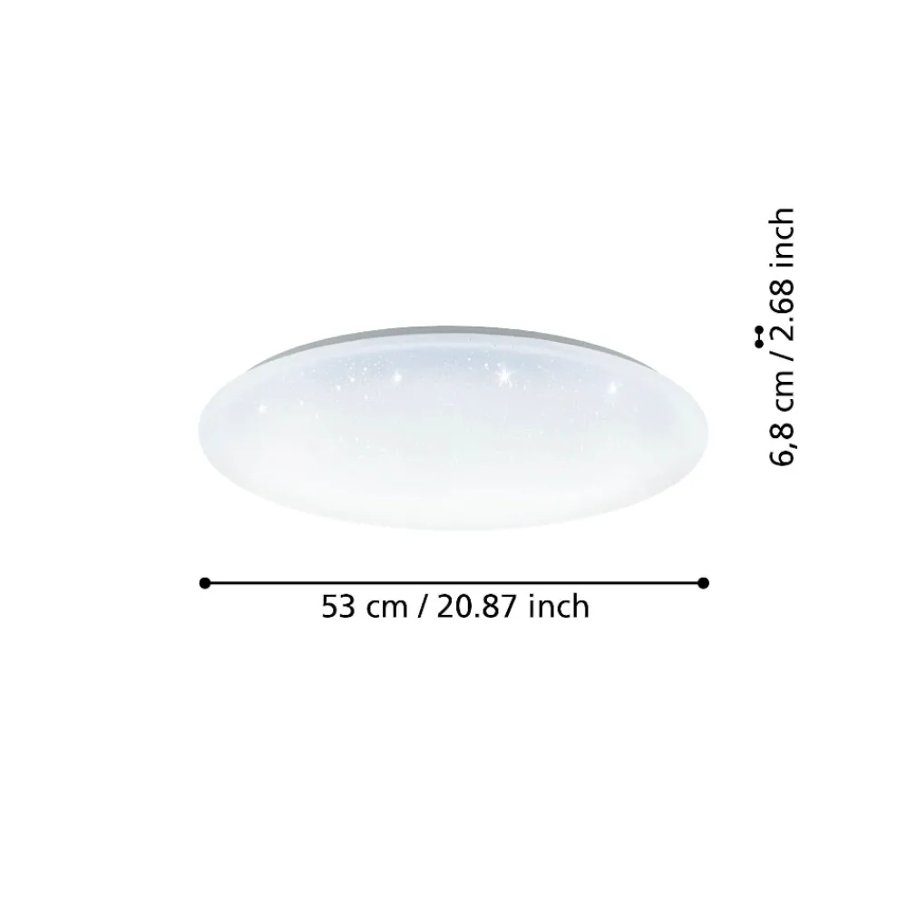 Plafoniere Moderne-Eglo Totari z plafoniera moderna diametro 53 cm led 2700k a 6500k