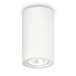 Faretti Da Soffitto-Ideal Lux Tower pl1 round faretto bianco cilindro