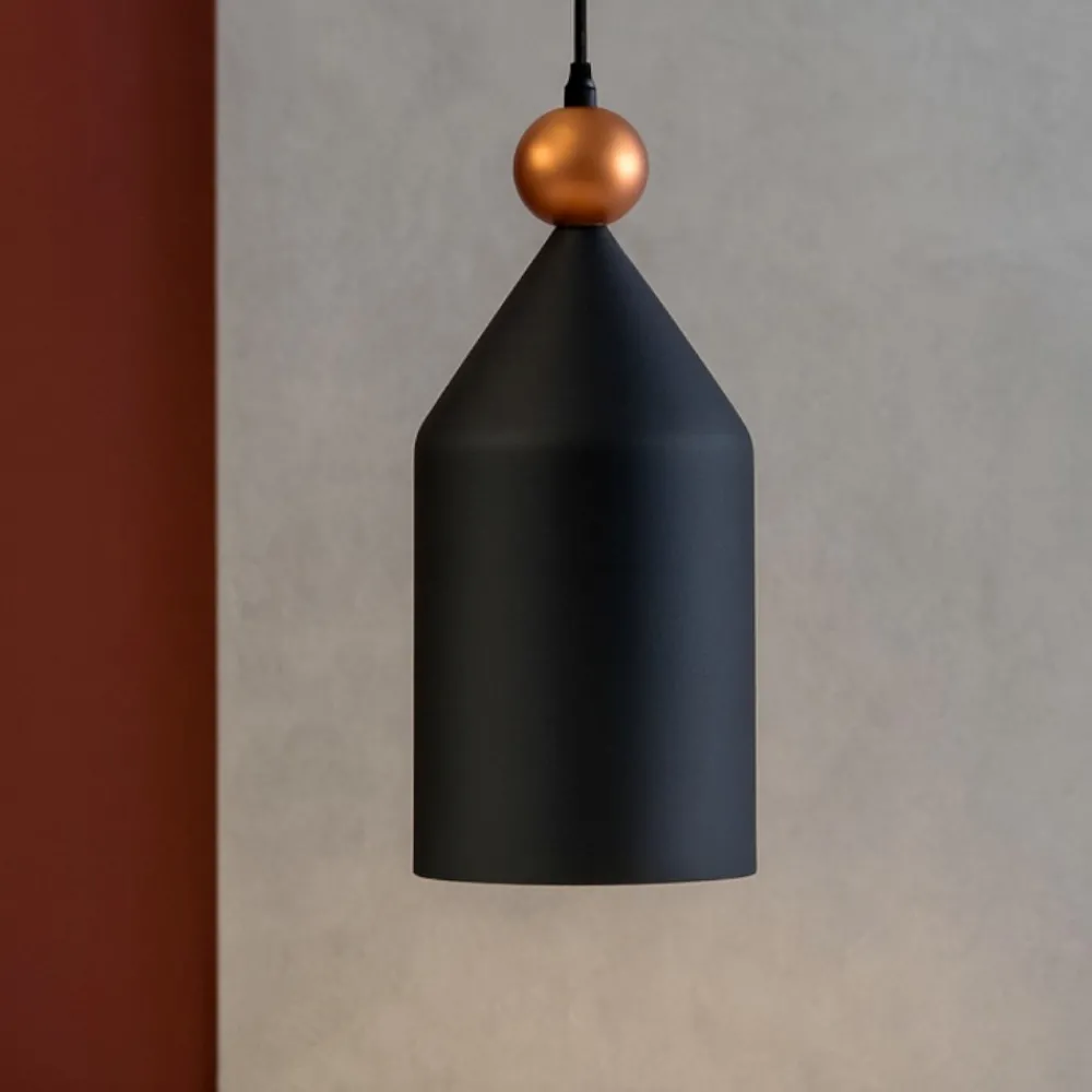 Lampade A Sospensione-Ideal Lux Triade-1 sp1 lampada a sospensione antracite