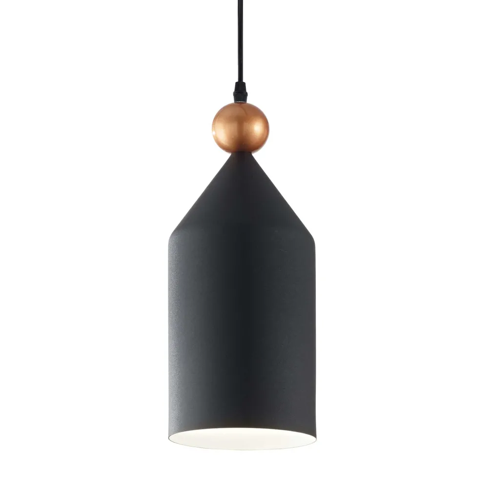 Lampade A Sospensione-Ideal Lux Triade-1 sp1 lampada a sospensione antracite