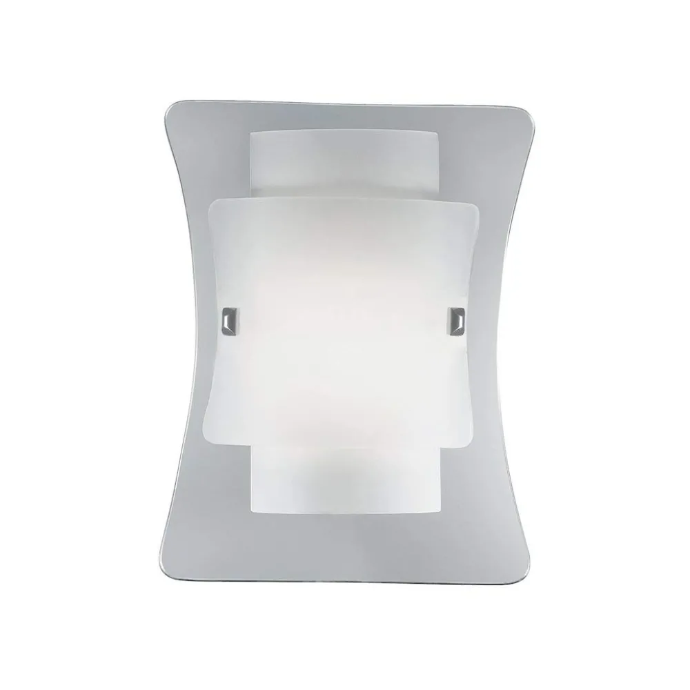 Applique Da Parete-Ideal Lux Triplo ap1 applique lampada da parete triplo vetro bianco