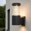 Applique Da Esterno-Ideal Lux Tronco ap1 applique nero per esterno ip44