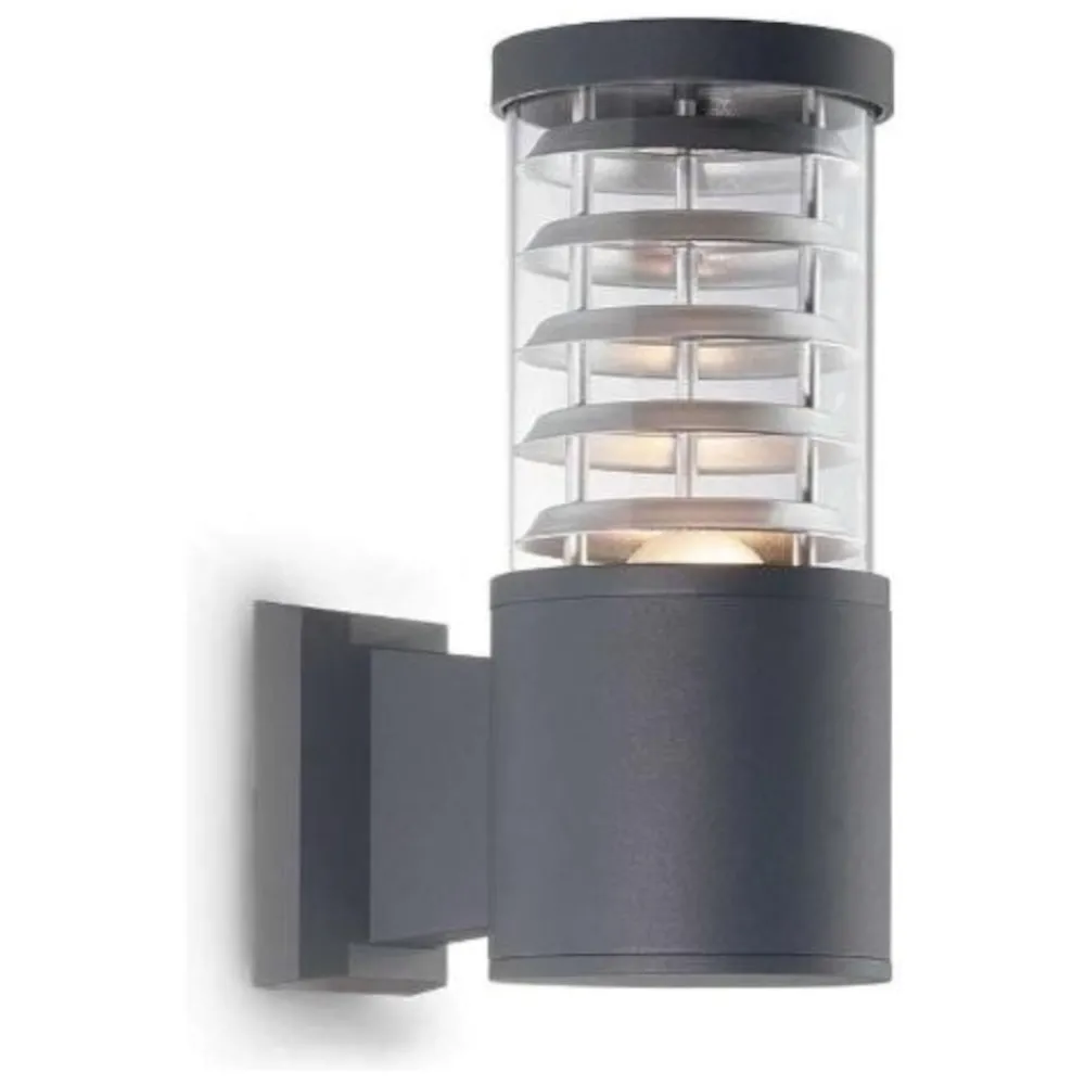Applique Da Esterno-Ideal Lux Tronco ap1 applique da esterno antracite vetro pirex ip44