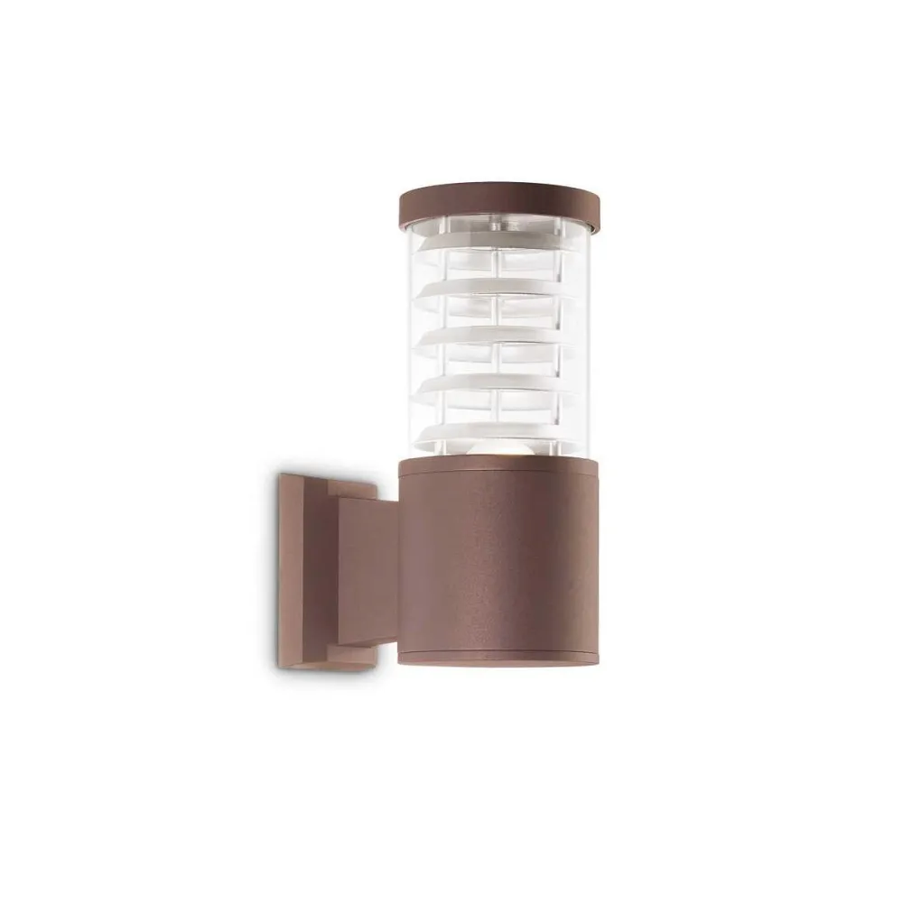 Applique Da Esterno-Ideal Lux Tronco ap1 applique da esterno marrone ip44 e27