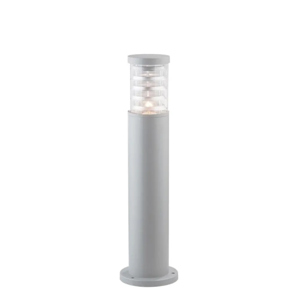 Lampioni Da Giardino-Ideal Lux Tronco pt1 h60 lampioncino paletto grigio da giardino ip65