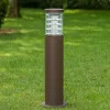 Lampioni Da Giardino-Ideal Lux Tronco pt1 h60 lampione marrone da giardino ip65