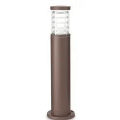 Lampioni Da Giardino-Ideal Lux Tronco pt1 h60 lampione marrone da giardino ip65
