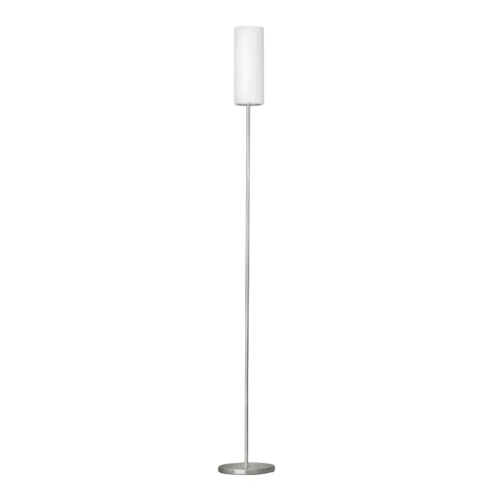 Lampade Da Terra-Eglo Troy 3 piantana in vetro bianco moderna