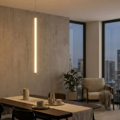 Lampade A Sospensione-Ideal Lux Tubix lampada a sospensione 100 cm led 3000k moderno