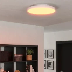 Plafoniere Moderne-Eglo Turcona plafoniera led smart rgb da 2700k a 6500k controllo remoto app