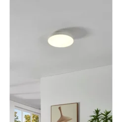 Plafoniere Moderne-Eglo Turcona plafoniera led 15w smart rgb dimmerabile 2700k-6500k controllo remoto app