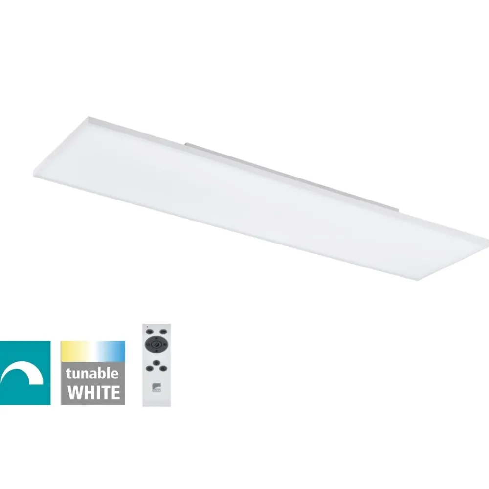 Plafoniere Moderne-Eglo Turcona plafoniera led 120x30 38w tricolor rettangolare