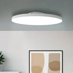 Plafoniere Moderne-Eglo Turcona z plafoniera moderna tonda led rgb da 2700k a 6500k controllo remoto app