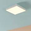 Plafoniere Moderne-Eglo Turcona z plafoniera moderna bianca led rgb 2700k a 6500k controllo remoto app
