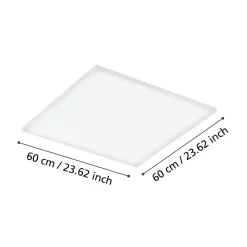 Plafoniere Moderne-Eglo Turcona z plafoniera smart led rgb da 2700k a 6500k controllo remoto app