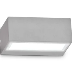 Applique Da Esterno-Ideal Lux Twin ap1 applique da esterno g9 grigio ip44