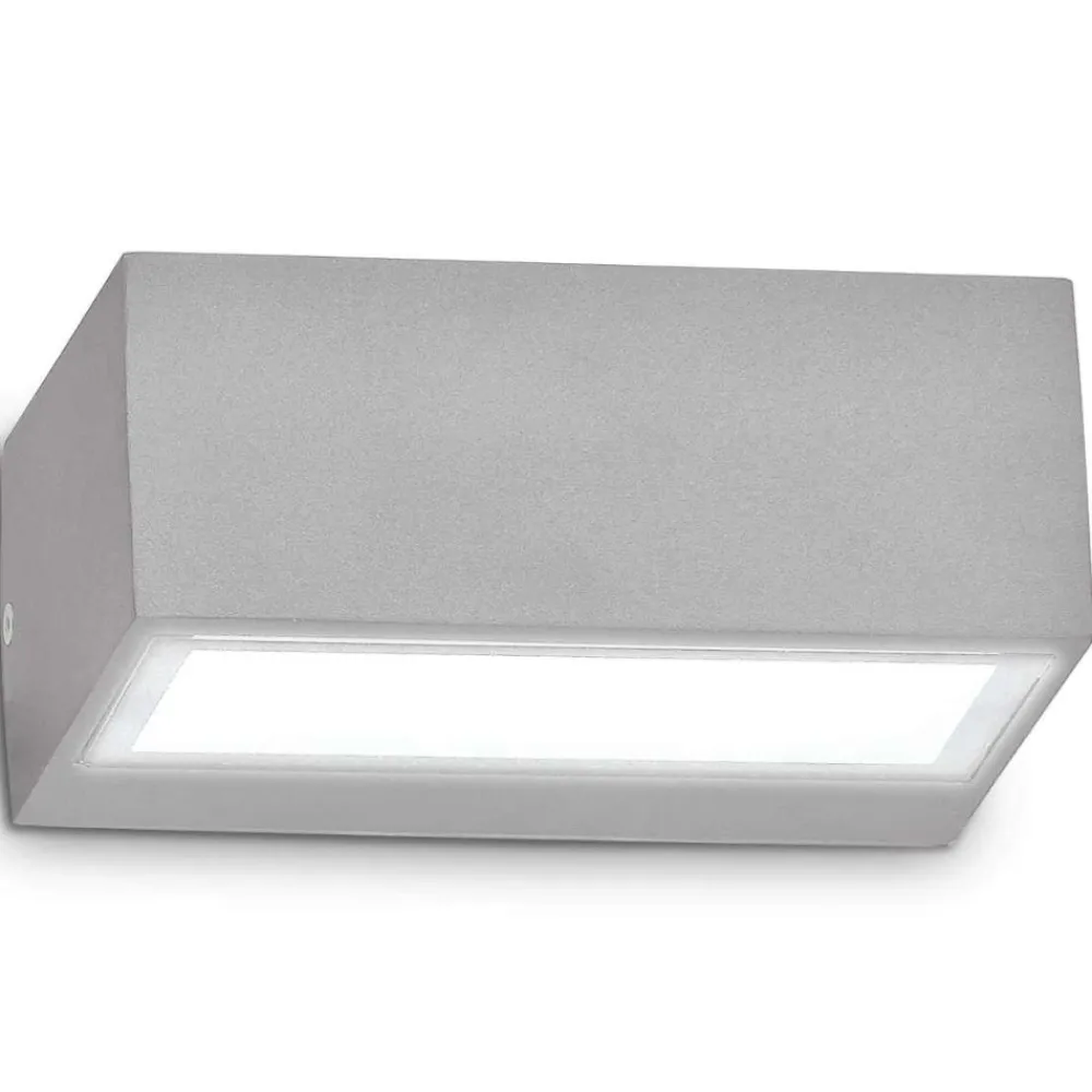Applique Da Esterno-Ideal Lux Twin ap1 applique da esterno g9 grigio ip44