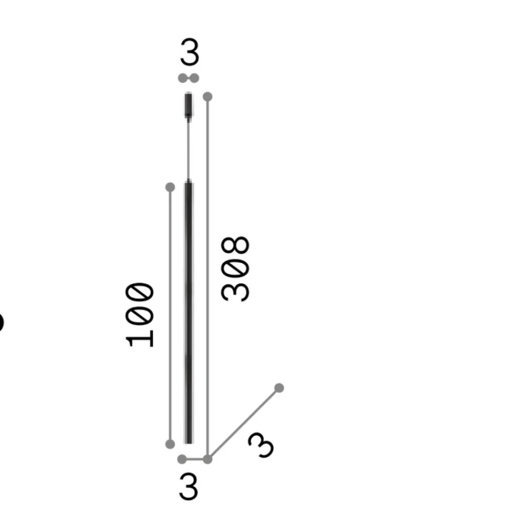 Lampade A Sospensione-Ideal Lux Ultrathin sp d100 round dali-push led 11,5 3000k lampada a sospensione
