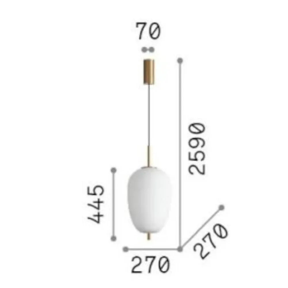 Lampade A Sospensione-Ideal Lux Umile-3 sp1 lampada a sospensione led