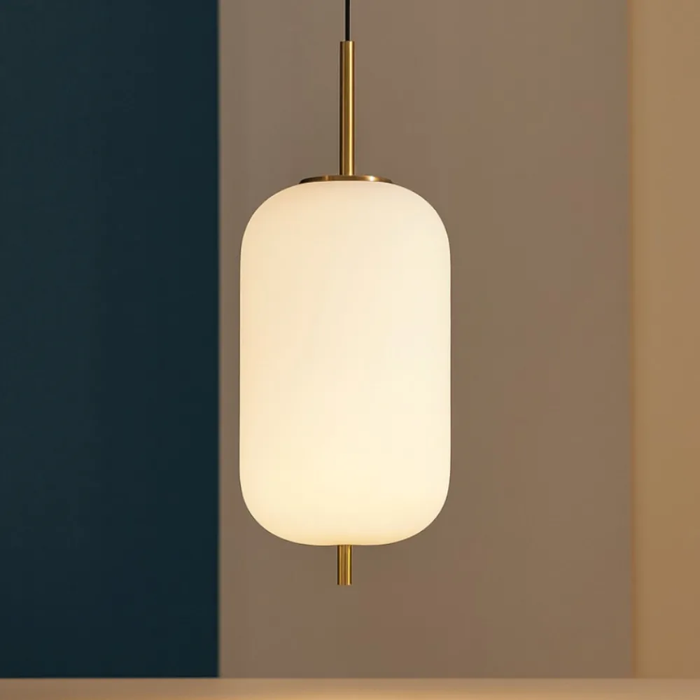 Lampade A Sospensione-Ideal Lux Umile-2 sp1 lampada a sospensione moderna vetro led 3000k