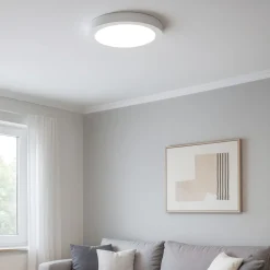 Plafoniere Moderne-Ideal Lux Universal pl d17 round 4000k plafoniera da cucina bianca
