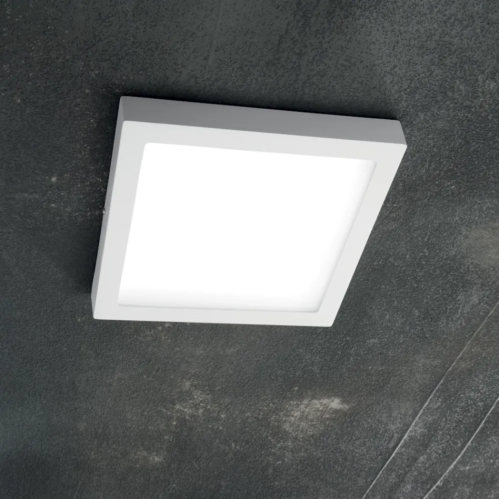 Plafoniere Moderne-Ideal Lux Universal pl d30 square plafoniera per cucina 24w 3000k bianca