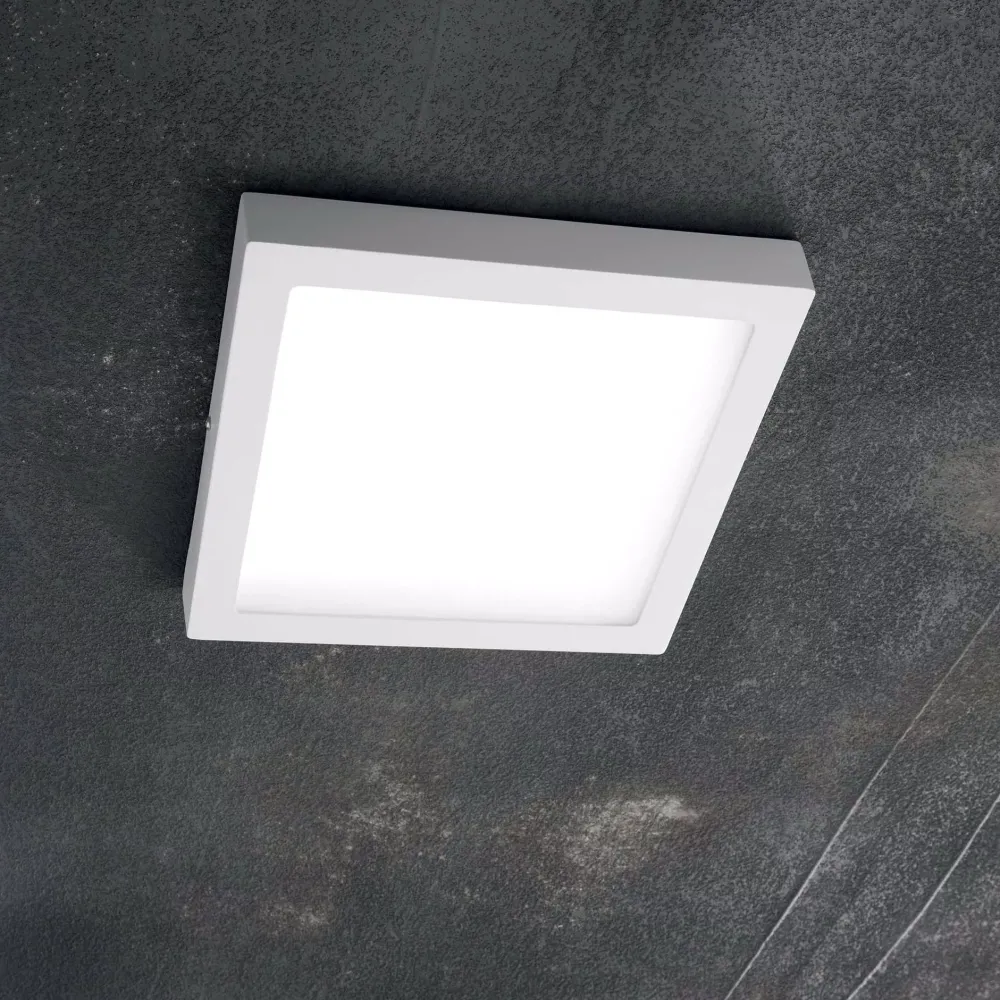 Plafoniere Moderne-Ideal Lux Universal pl d40 square plafoniera led 36w 3000k bianca quadrata