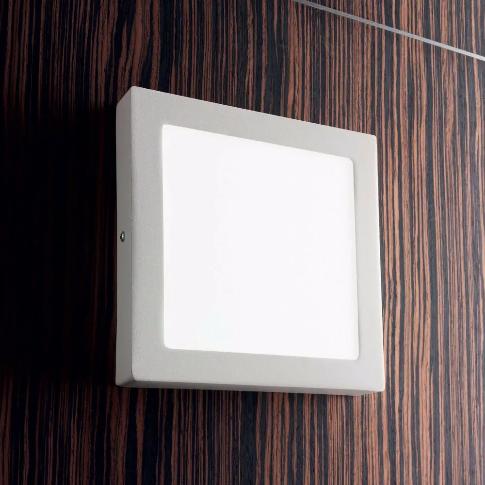 Plafoniere Moderne-Ideal Lux Universal pl d40 square plafoniera led 36w 3000k bianca quadrata