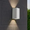 Applique Da Esterno-Ideal Lux Up ap2 applique bianco da esterno balcone giardino ip44 g9 led