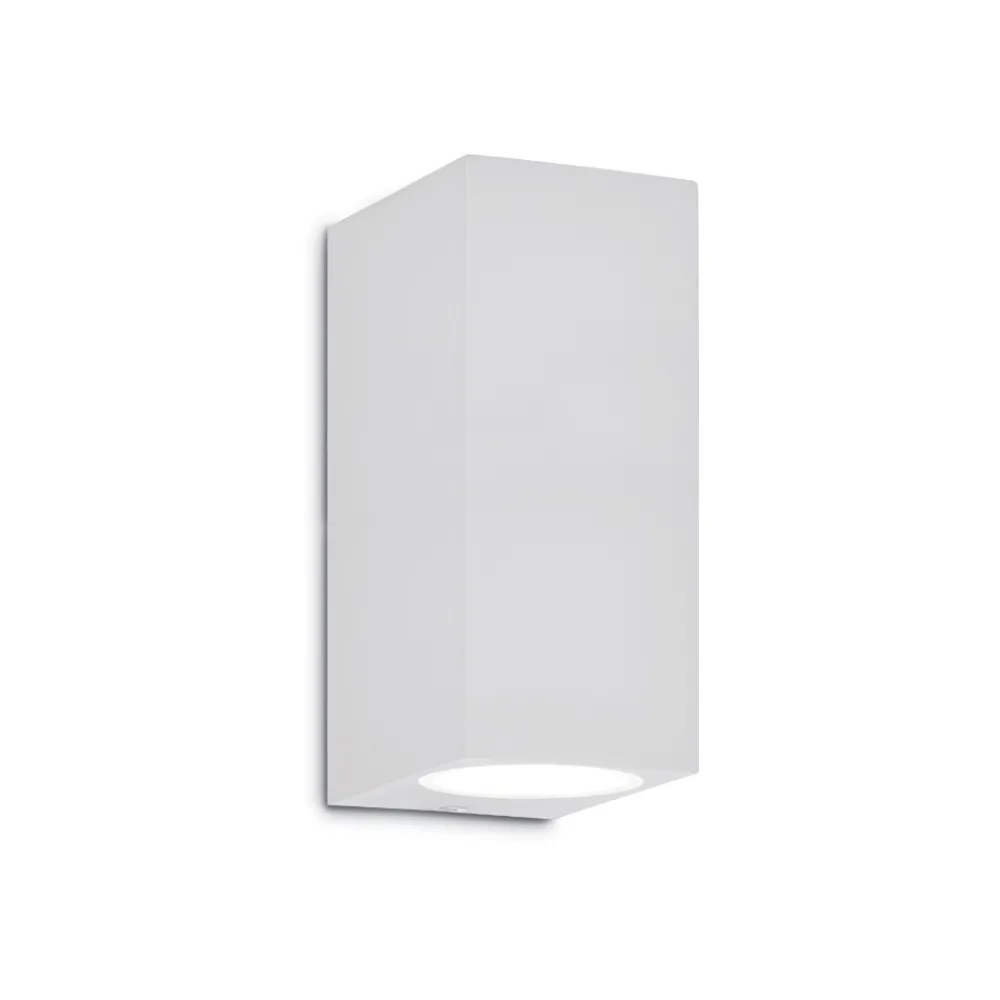 Applique Da Esterno-Ideal Lux Up ap2 applique bianco da esterno balcone giardino ip44 g9 led