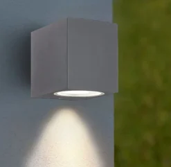 Applique Da Esterno-Ideal Lux Up ap1 applique cubo da esterno antracite