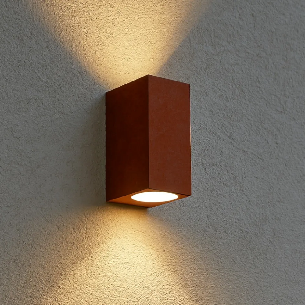 Applique Da Esterno-Ideal Lux Up ap2 applique da esterno ip44 coffee luce sopra e sotto