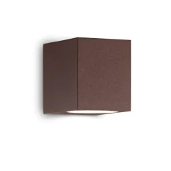 Applique Da Esterno-Ideal Lux Up ap1 applique da esterno marrone cubo corten