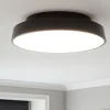Plafoniere Moderne-IsyLuce Urban plafoniera nera led 42w dimmerabile per soggiorno
