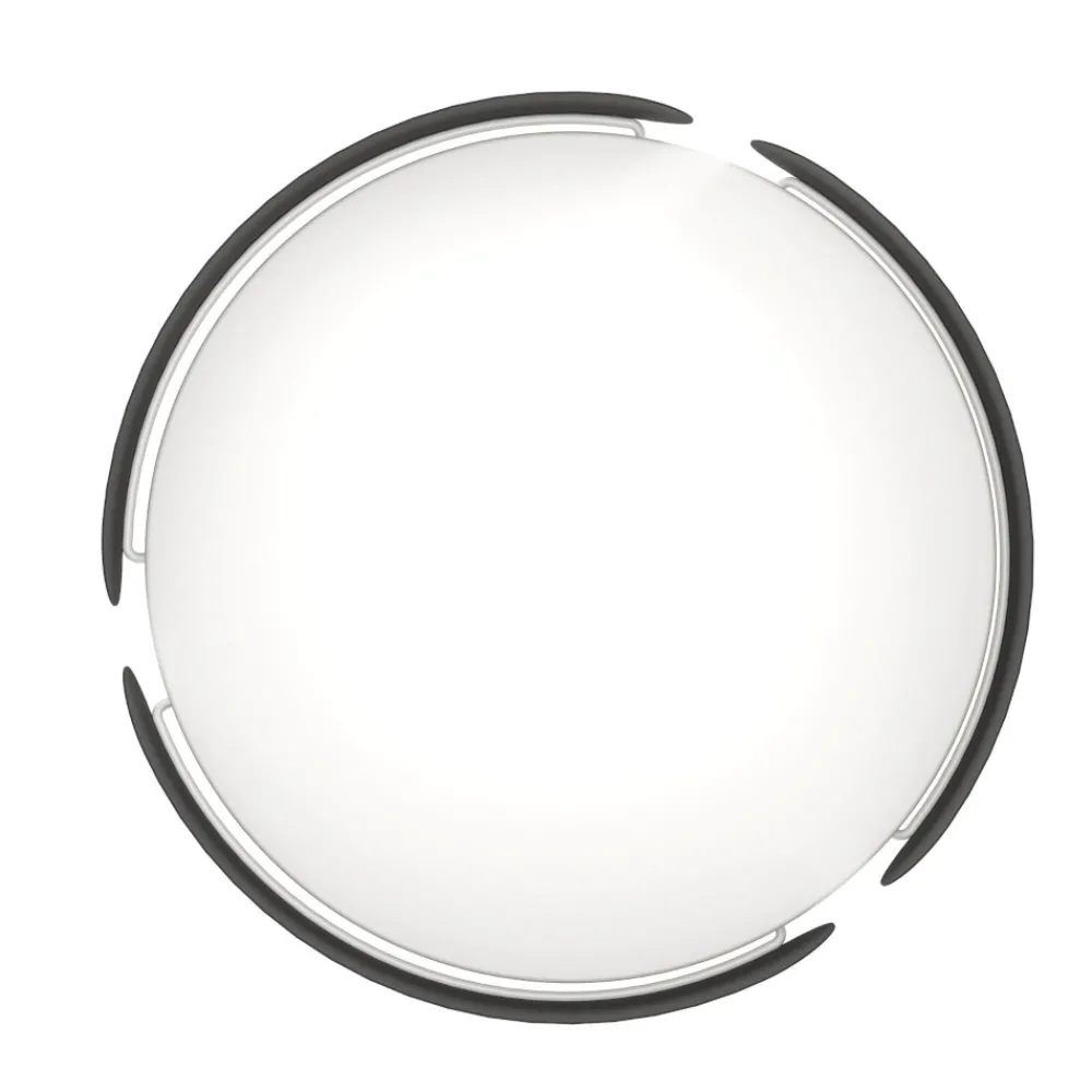 Plafoniere Moderne-Eglo Valcasotto plafoniera da cucina moderna rotonda led 24w 3000k
