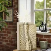 Soprammobili Moderni-Bongelli Preziosi Vaso design soprammobile nocciola h30cm oro