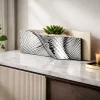 Soprammobili Moderni-Bongelli Preziosi Vaso elegante orizzontale nocciola argento ophis