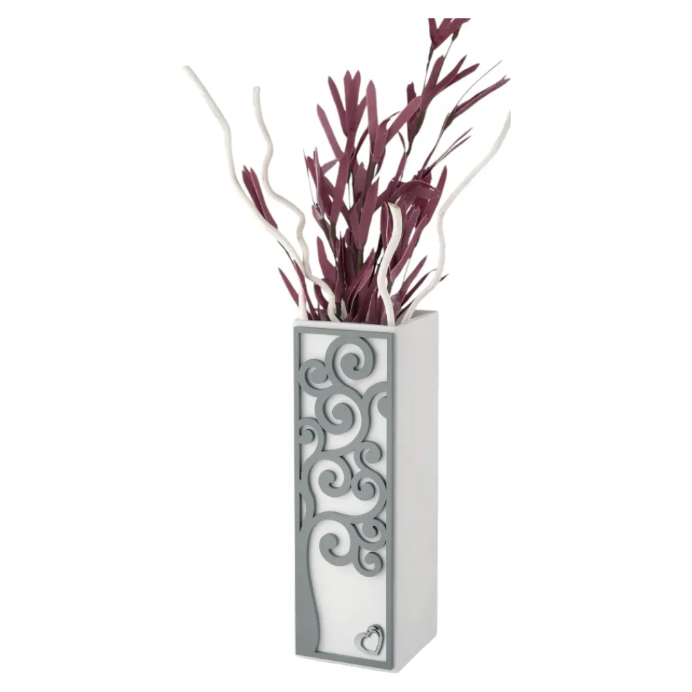 Soprammobili Moderni-Bongelli Preziosi Vaso moderno albero della vita grigio