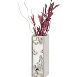 Soprammobili Moderni-Bongelli Preziosi Vaso moderno farfalle nocciola