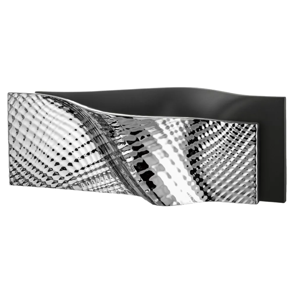 Soprammobili Moderni-Bongelli Preziosi Vaso orizzontale nero argento design moderno