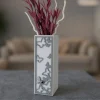 Soprammobili Moderni-Bongelli Preziosi Vaso soprammobile moderno farfalle grigio